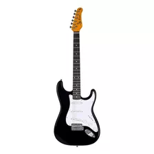 Guitarra Eléctrica Jay Turser Stratocaster Black C/ Funda