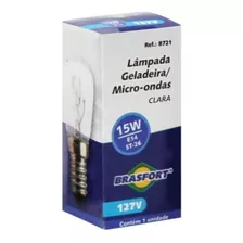 Lâmpada Geladeira Micro-ondas 15w 127v E14 Brasfort