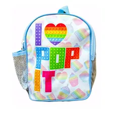 Mochila Infantil Pop It Empurra Bolha E Fidget Toys Raro