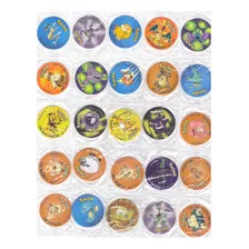 50 Tazos Pokemon Surtidos Con Bolsita Sellada