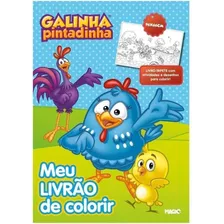 Livro Tapete Galinha Pintadinha Meu Livrão De Colorir 96x66