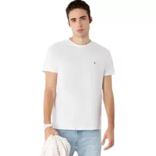 Camiseta Tommy Hilfiger Básica Cotton Preta Original Nfe