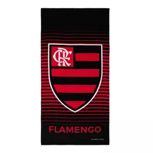 Toalha De Time Oficial - Flamengo Praia E Banho - Aveludada