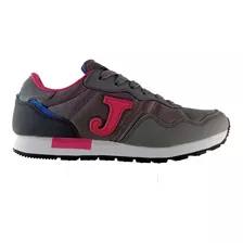 Zapatillas Joma C 357 D Moda Retro Urbana Gris Rosa Dep