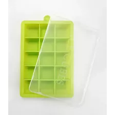 Cubetera Silicona Hielera Con Tapa 15 Cubos Tendencia