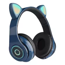 Audifonos Gatito Gamer Bluetooth Inalambrico Con Led 