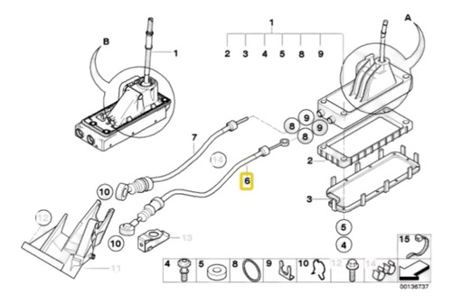 Piola N6 Selectora Cambios Mini Cooper S 02-04 Pre Facelift Foto 4