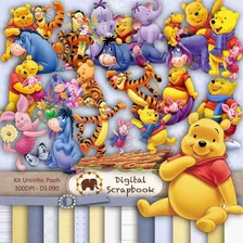 Kit Digital Winnie Pooh Tigger Clipart Imagenes Fondos