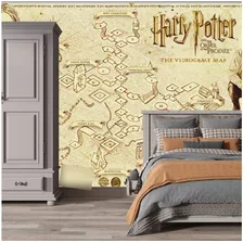 Papel De Parede Adesivo Harry Potter Mapa Do Maroto M²