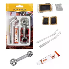 Reparo Emergência Kit Conserto Pneu De Bicicleta Com 10 Pçs