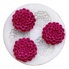 Molde De Silicone 3 Mini Flores Suculentas