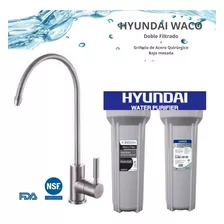 Purificador Agua Hyundai Doble Modulo + Grif 1 Vía Acero 