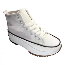 Zapatillas Con Caña Skaters Blancas 767-6012