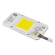 Led Chip Cob 50w Blanco Cálido 220v 3500k Con Bornera 