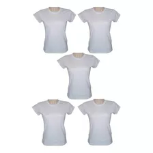 Kit 5 Camiseta Feminina Ou Masculina Diversos Modelos Basico
