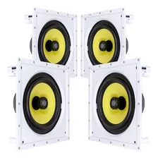 4 Caixa Embutir Jbl Ci8s Plus Arandela Som Ambient 8p Gesso