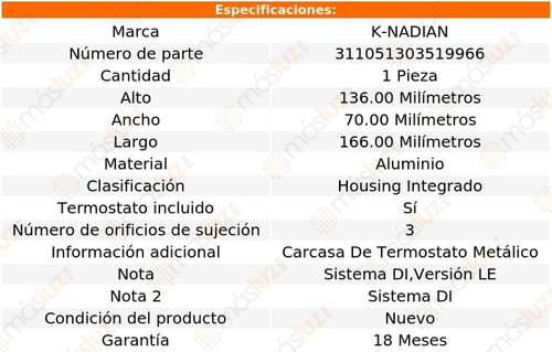 Toma Agua+termostato Aluminio Renault Safrane V6 2.3l 09/11 Foto 3