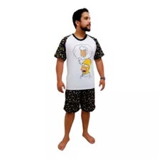  Pijama Masculino Homer Simpson Curto