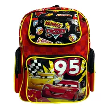 Mochila Escolar Primaria Rayo Mcqueen Rápido Cars 3 Pelicula