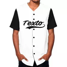 Jersey De Béisbol Personalizable Combinado Texto Y Número