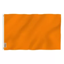 Bandera Anley , A Prueba De Decoloración, Lisa , Naranja