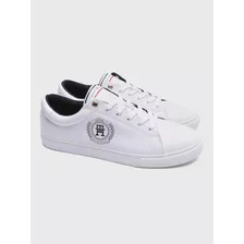 Zapatillas Con Logo Circular Mujer Tommy Hilfiger Blanco