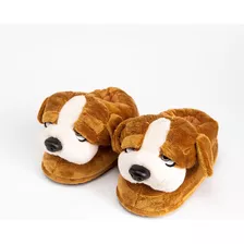 Pantufa Fechada Pelucia Cachorro Cao Sao Bernardo 12006 3d