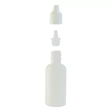 Frasco Plástico De 30ml Conta Gotas 200 Unidades Tampa Lacre