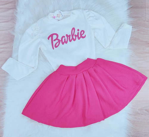 Conjunto roupa Barbie menina infantil conjunto Colegial