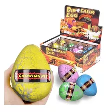 6 Huevos Dinosaurio Nacen Y Crecen Con Agua Juguete 8cm Mnr