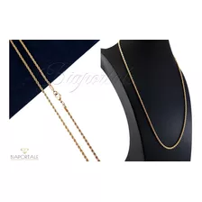 Corrente Masculina 2,5mm Banhada Ouro 18k Cordão Baiano 60cm