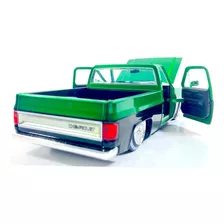 Jada 1:24 Chevy Cheyenne C10 Blanca O Verde Elige Street Low