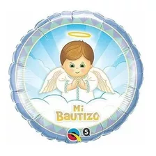 Globo Mi Bautizo Foil Niño X 1 Qualatex-hcf 