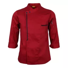 Jaqueta De Chef De Manga Longa Xl Vermelho