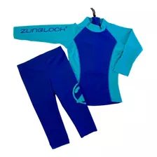 Set De Baño Azul/esmeralda Upf 50+ - Marca Zunblock