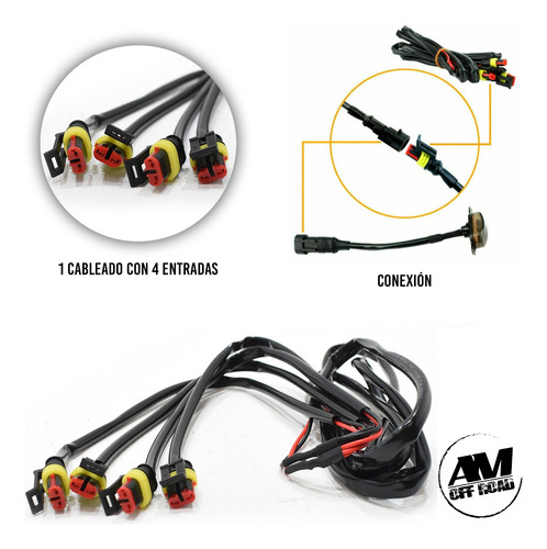 Kit 4 Pzs Luz Led Ambar Drl Para Parrilla Raptor 8 Watts Foto 6