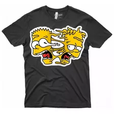 Poleras De Los Simpson 028(bart) De Calidad Y Algodón100%