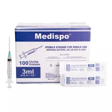 Jeringa HiPodérmica 3ml 21g X 1 1/2 - Medispo Caja X100 Und