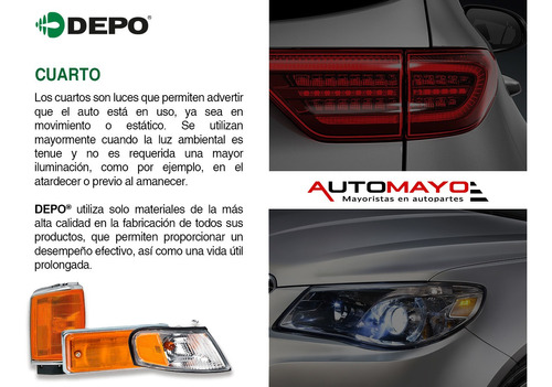 Cuarto Reflejante Izq O Der Depo 550i Bmw 2011-2016 Foto 6