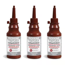 Kit C/ 3 Antisséptico Tópico Pvpi Riodeine Tintura 100ml