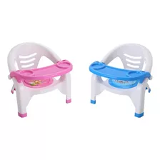 Cadeirinha Alimentação Infantil Portátil Até 25kg Azul Rosa