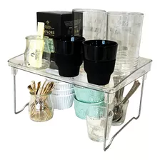 Estante Organizador Alacena Apilable Acrilico Premium Mesada Color Transparente