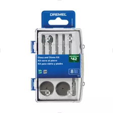 Kit 735 Para Vidro E Pedra 8 Pecas Dremel 26150735aa