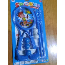 Set De Golf Con Raqueta Juego Para Niños