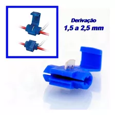 Conector Derivação E Emenda P/ Cabos 1,25-2,5mm Azul C/20pçs