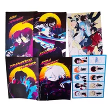 Paquete 6 Posters + 9 Stickers Dramatical Murder Anime Yaoi 