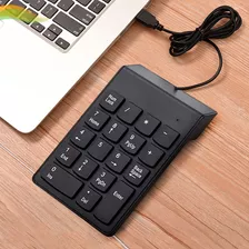 Teclado Numérico Mini Portátil 18 Teclas Pc Notebook Exbom Cor De Teclado Preto Idioma Português Brasil