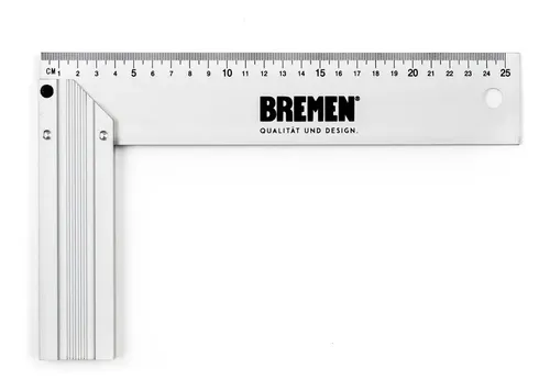Escuadra Aluminio Carpintero Bremen 90 Grados 10 PuLG 250mm Cod. 6823 Dgm