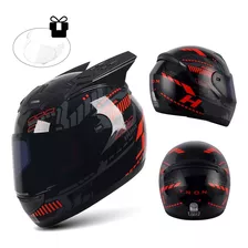 Casco Abatible Moto Deportivo Diseño Negro Rosa Certificado