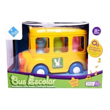 Bus Micro Escolar Animalitos Con Luz Sonido Y Movimiento